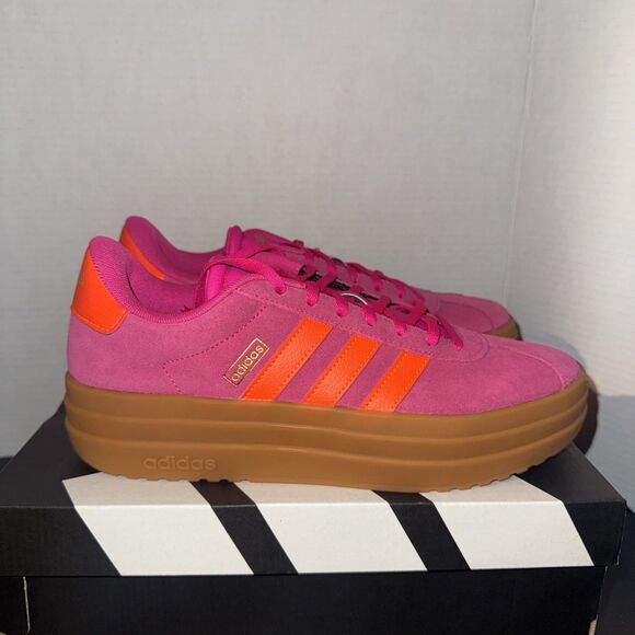 adidas Shoes - Size 9 Woman Adidas VL Court Bold Shoes Shock Pink Sneakers JQ5636